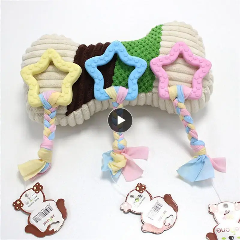 

Pet Supplies Dog Toy Bite Resistant Durable Dog Training Toys Tpr Anti-chew Chew Toys Teeth Cleaning Supplies Knot Toys Funny