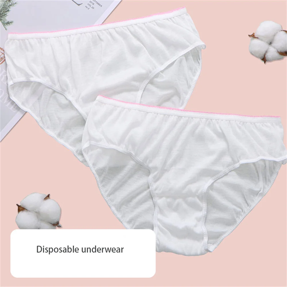 10PCS Disposable Underwear Pregnant Panties Cotton Postpartum Underpants Plus size for Big Women L to 3XL