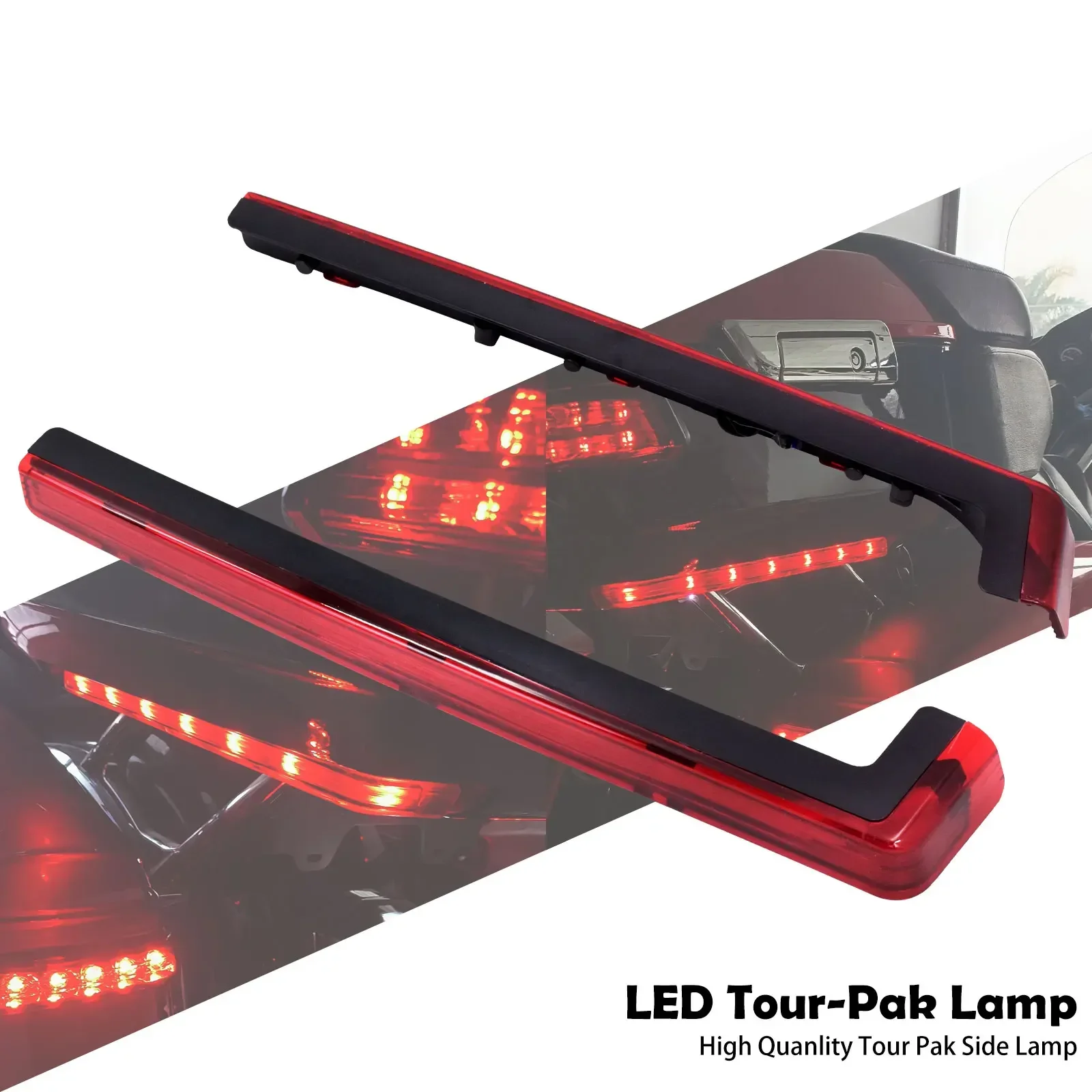 

Светодиодный светильник для мотоцикла, акцент для багажа, боковая габаритная панель, лампа для Harley Touring Road Street Electra Glide Road King 06-2025