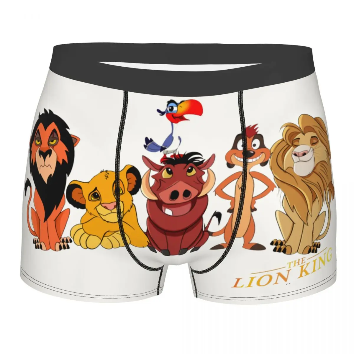 Король Лев Disney Фильм Трусы Хлопковые трусы Мужское нижнее белье Вентилируемые