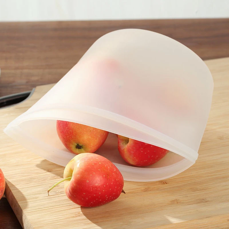 

PEVA Fresh Keep Silicone Food Storage Bag Reusable Storage Bags Leak-proof Freezer Sealed Fresh-keeping Bag Refrigerator Bag