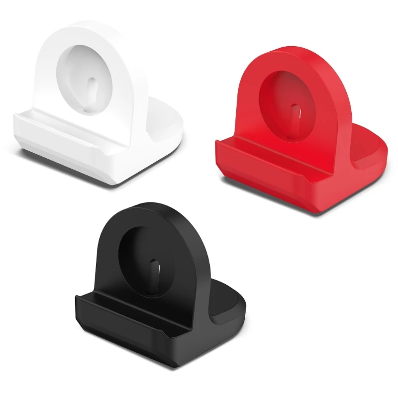 

for Watch 5/5 Pro Charging Holder Stand Base Silicone Dock Support Bracket Tabletop Smartwatch Wireless Charger Cradle L21D