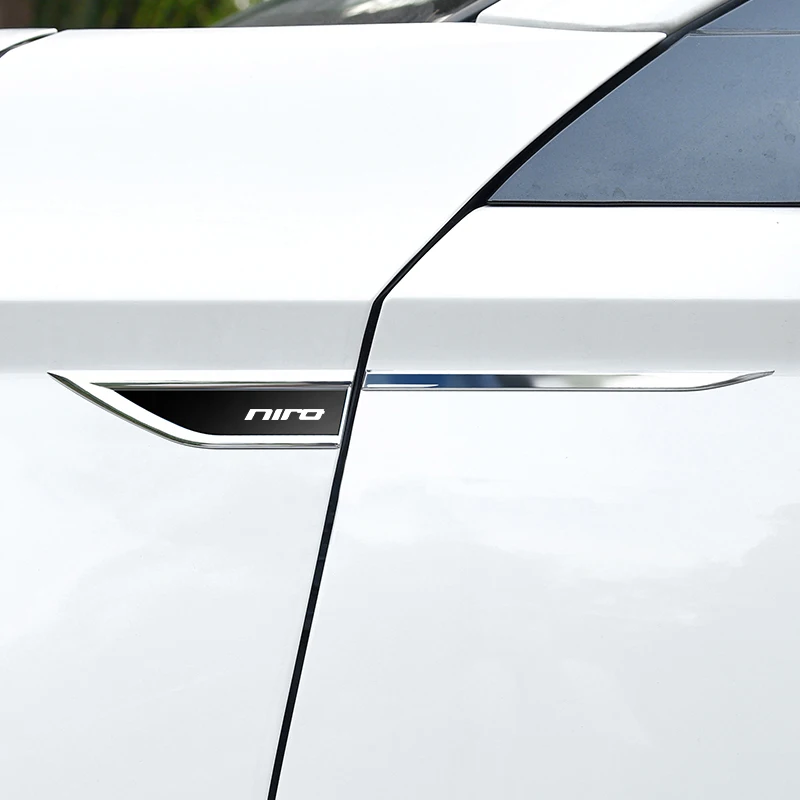 

4 шт., металлические наклейки-эмблемы для кузова автомобиля Kia Niro