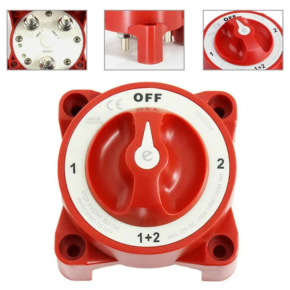 

All Red Copper-plated Silver Inner Core Isolator Switch Battery Main Switch