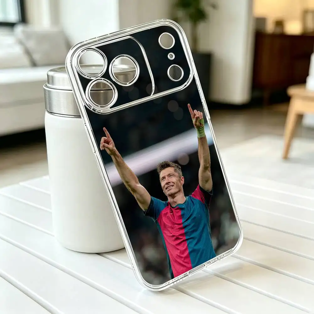 Фото Чехол для телефона R-Robert Lewandowski для iPhone 17 16 15 14 13 12 11 Mini Pro Max Plus, прозрачный чехол, подарок №4