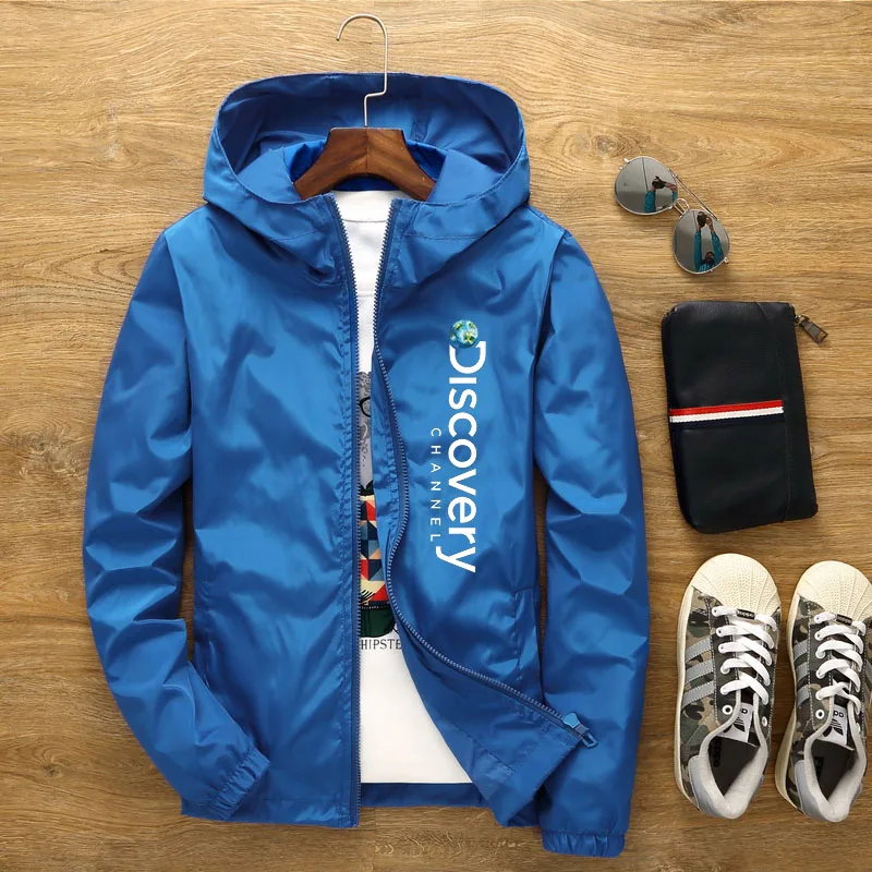 2023 Men's New Popular Printed Windproof Jacket Men's Windbreaker Adventure Scholar Jacket Outdoor Clothing Windbreaker