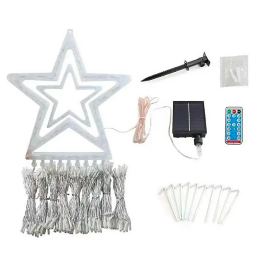 

Пентаграмма, светильники водопада, рождественские подвесные светильники для елки, Светильники для воды, метеоритные светильники, садовые с...