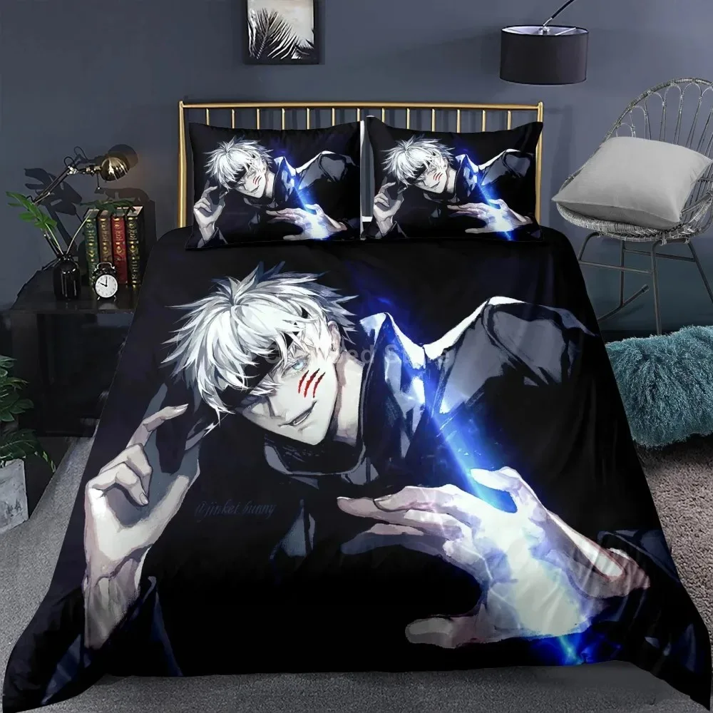 Jujutsu Kaisen Bedding Set Japan Famous Anime Duvet Cover Comforter Bed Linen Twin Queen King Single Size Dropshipping Gift