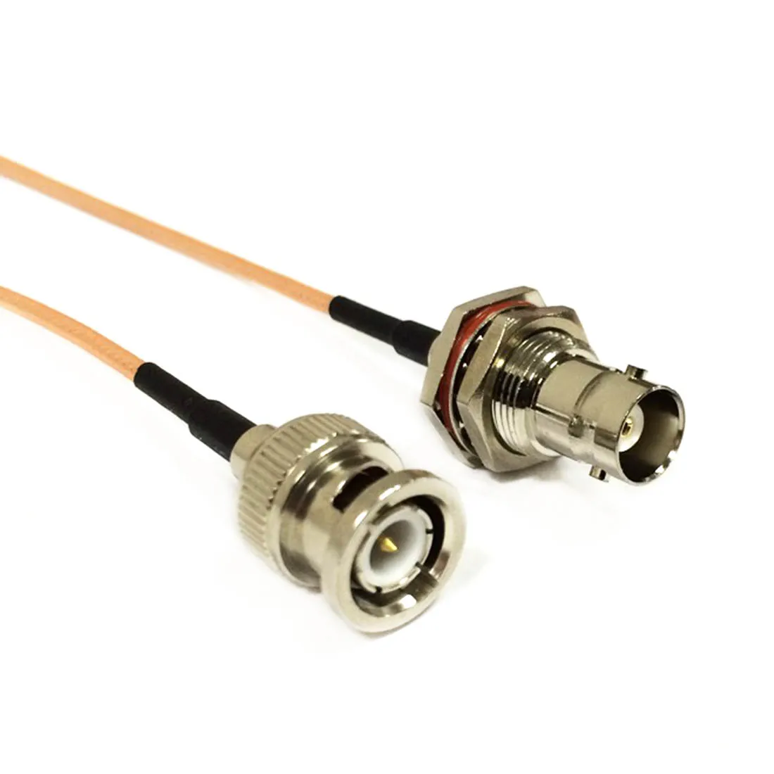 

Moodem Coaxial Cable BNC Male Plug Switch BNC Female Jack Connector RG316 Cable Pigtail 15cm 6" Adapter New