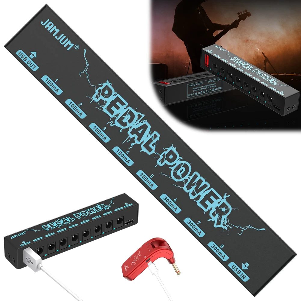 Блок питания для педали эффектов гитары защита от перегрузки по току низкий