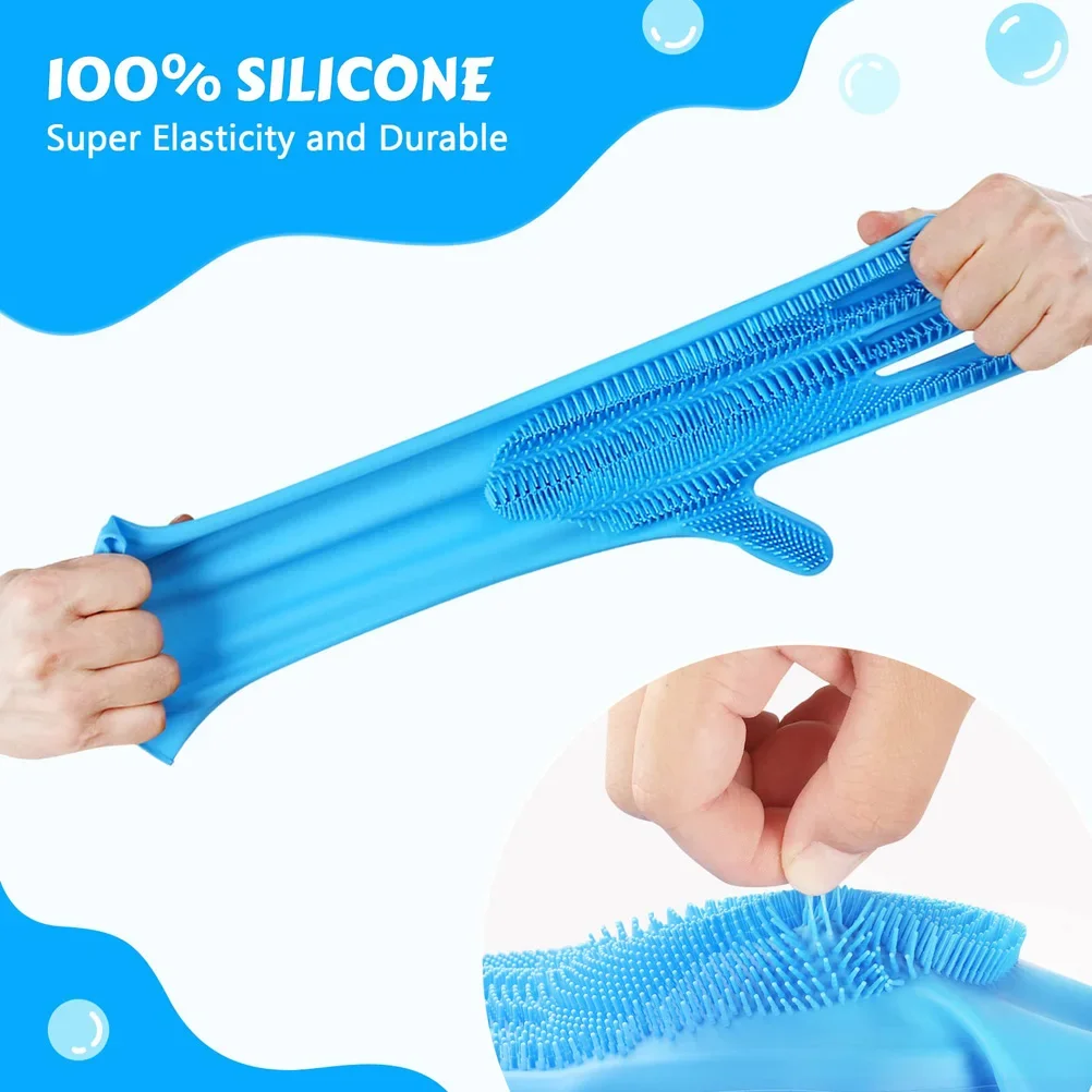 

Gloves Five Finger Cat Pet Enhanced Bathing Bathing Dog Teeth Silicone With Gloves Design Grooming With Gloves High-density