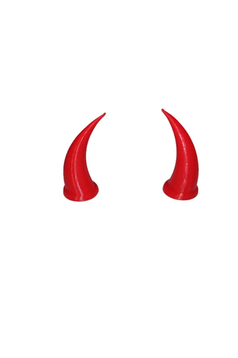 

Helmet horn helmet ornament (red)