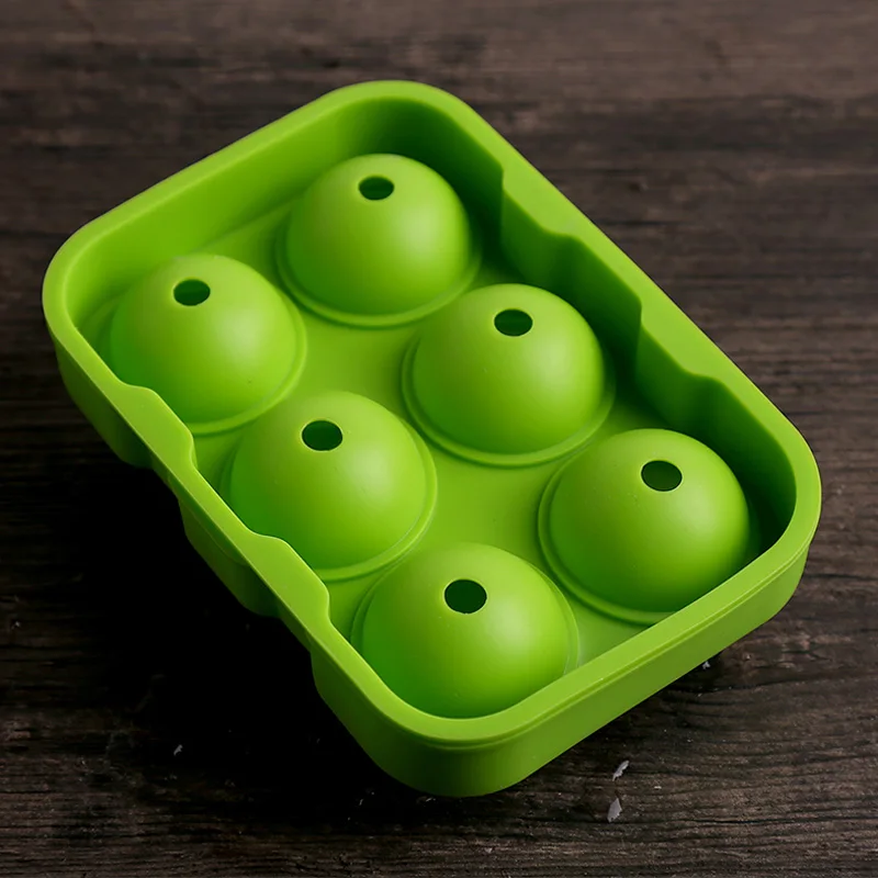 

Ice Ball Maker Silicone Ice Mold 6 Holes Big Round Silicone Ice Cube Tray DIY Whiskey Cocktail Ice Form Bar Party Kitchen Tools
