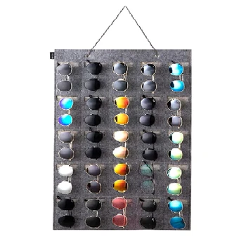 Hanging Sunglasses Organizer, Eyeglass Holder for Home, Glasses Display Stand, Spectacle Accessories, 25 Pocket Slots