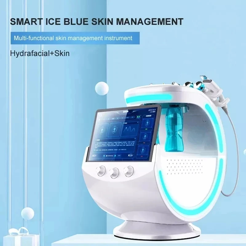 

7 In 1 Deep Cleaning RF Therapy Acne Treatment Blackhead Removal Small Bubble Skin Analyzer Machine