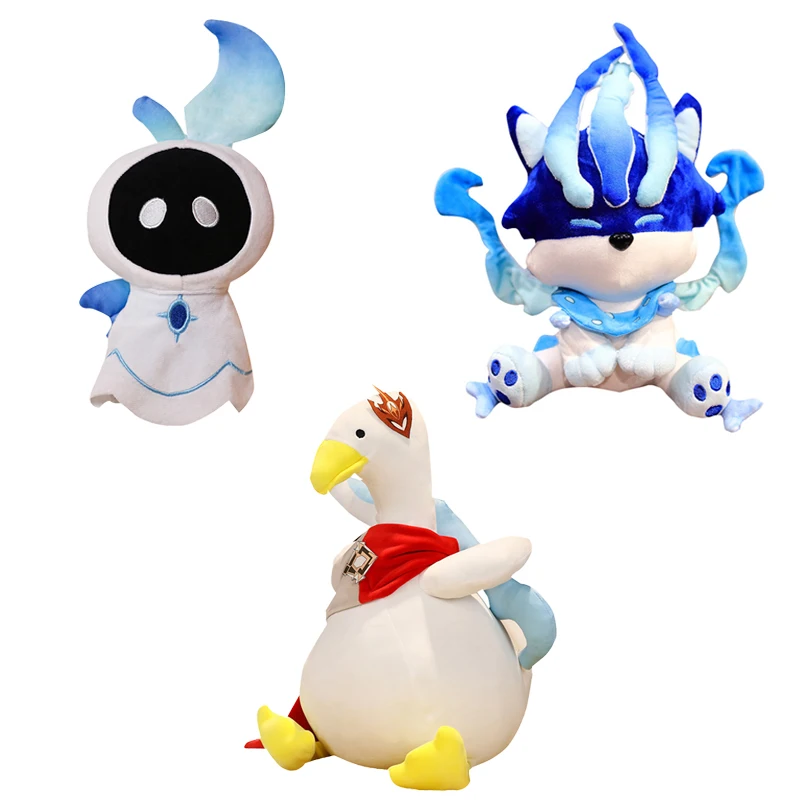 

Genshin Impact Plush Toy Tartaglia Duck Wendy Barbatos Wind Elf Abyss Mage King North Wind Wolf King Soft Stuffed Doll Pillow
