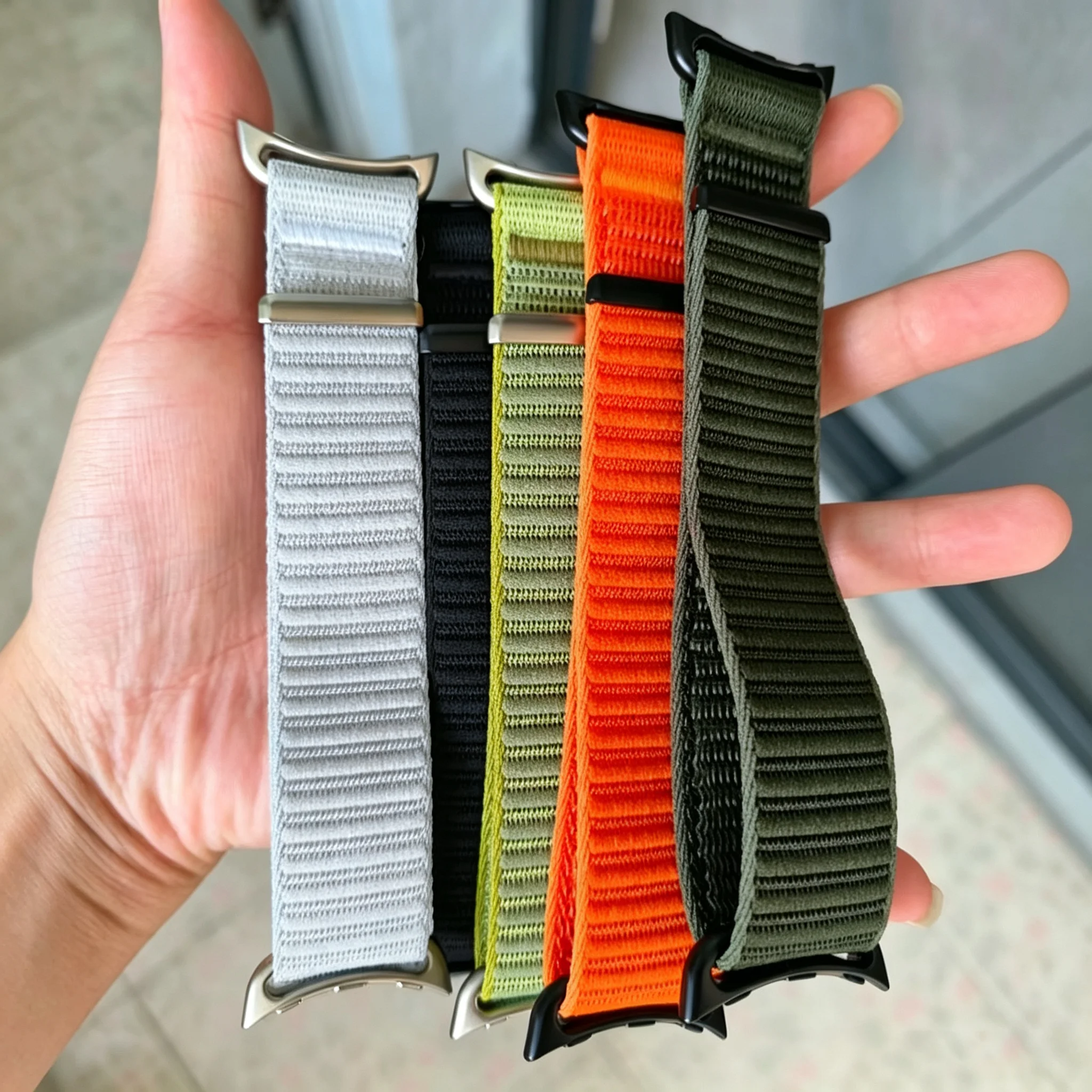 Фото Ремешок для Google Pixel Watch 4, 3, 2, 1, 41 мм, аксессуары, спортивный нейлоновый эластичный браслет, ремешок для Pixel Watch 3, 4, 45 мм №1