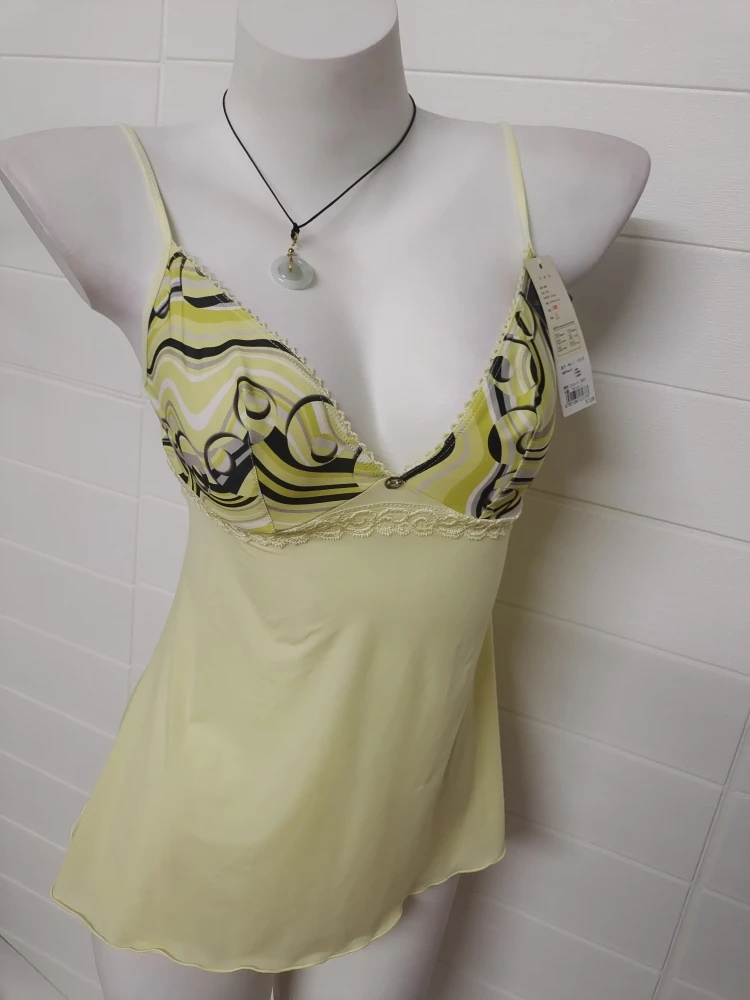 Fengyan Women's Purple Pink Ice Silk Printing French sle Sexy Small Spaghetti Strap Long Skirt Cami Pajamas