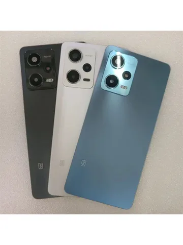 Для Xiaomi Redmi Note 12 Pro 5G крышка батарейного отсека задняя 3D стеклянная панель задний корпус чехол с объективом камеры запасные части