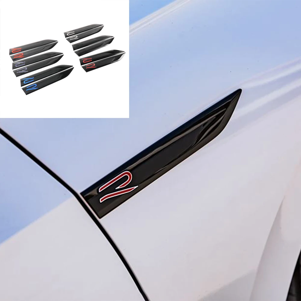 Фото Эмблемы ABS R, наклейки на боковые крылья автомобиля, аксессуары для Volkswagen Polo, Golf, Scirocco, Touran, Touareg, Rline, Tcross, Tiguan, GTI №1