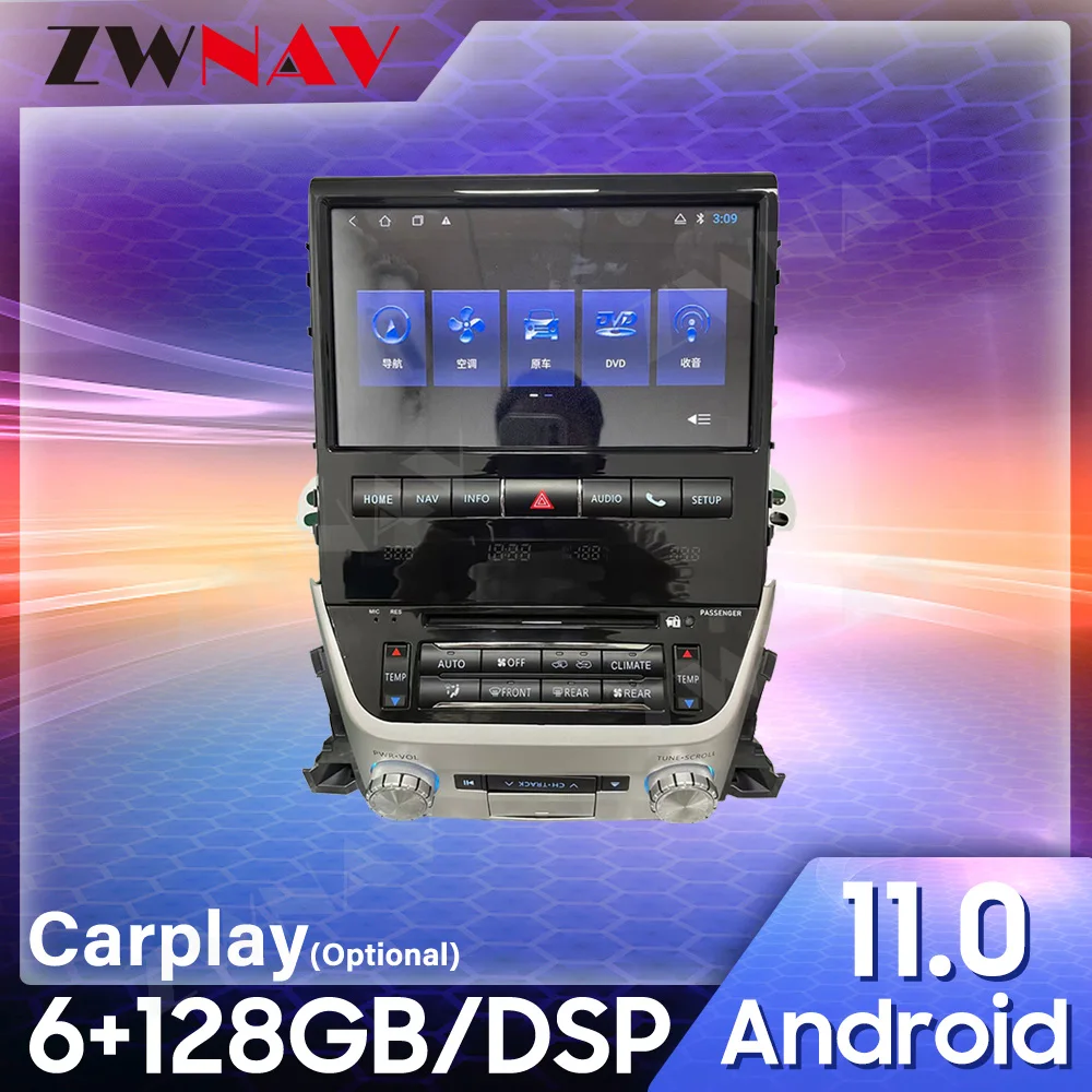 

Original car style For Toyota Land Cruiser 200 LC200 2016-2021 Android Radio GPS Navigation Car Multimedia Player