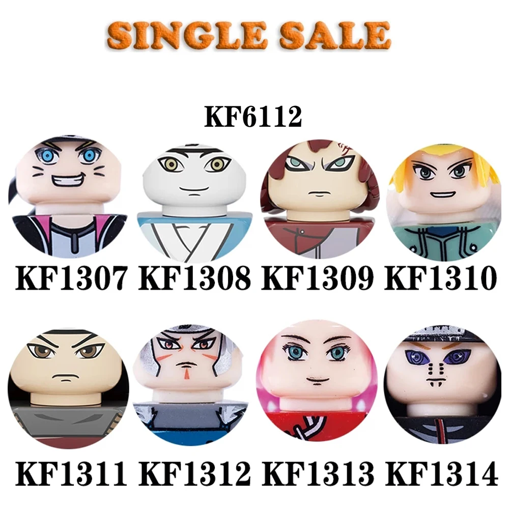 

Single Head Jpanese Cheap Anime Mini Man Figure Constructor Mini Man Bricks Model Building Blocks City Children Toys KF6112 Hot