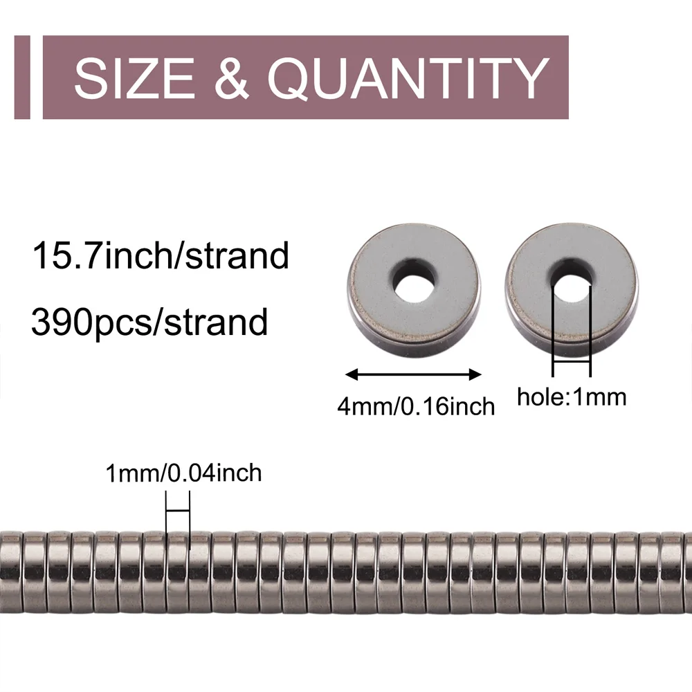 4x1 мм золотистые и Серебристые синтетические гематита бриллиантовые бусины