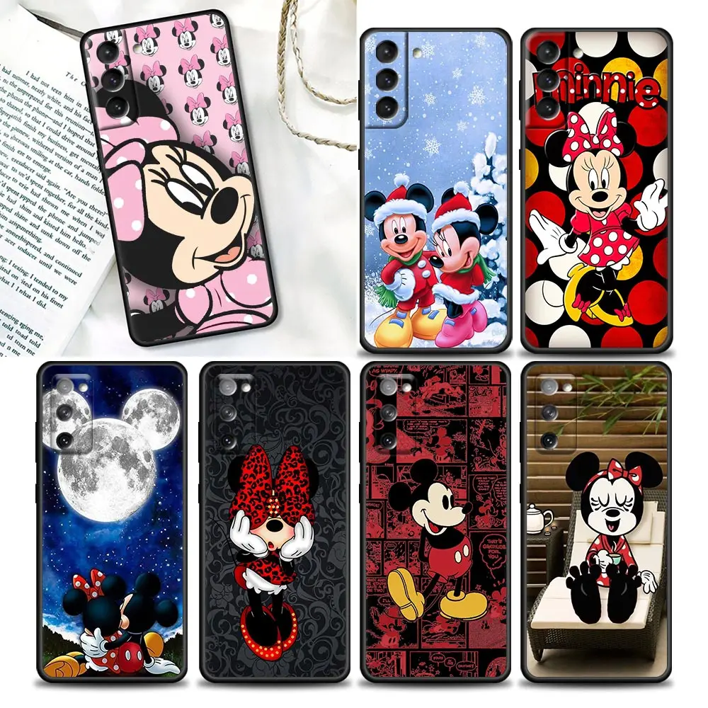 

Carcasa Capa Coques Case for Samsung S22 S23 S9 S10e S21 S20 Fe Plus Ultra 5G Cases Fundas Cartoon Disney Mickey Minnie Mouse