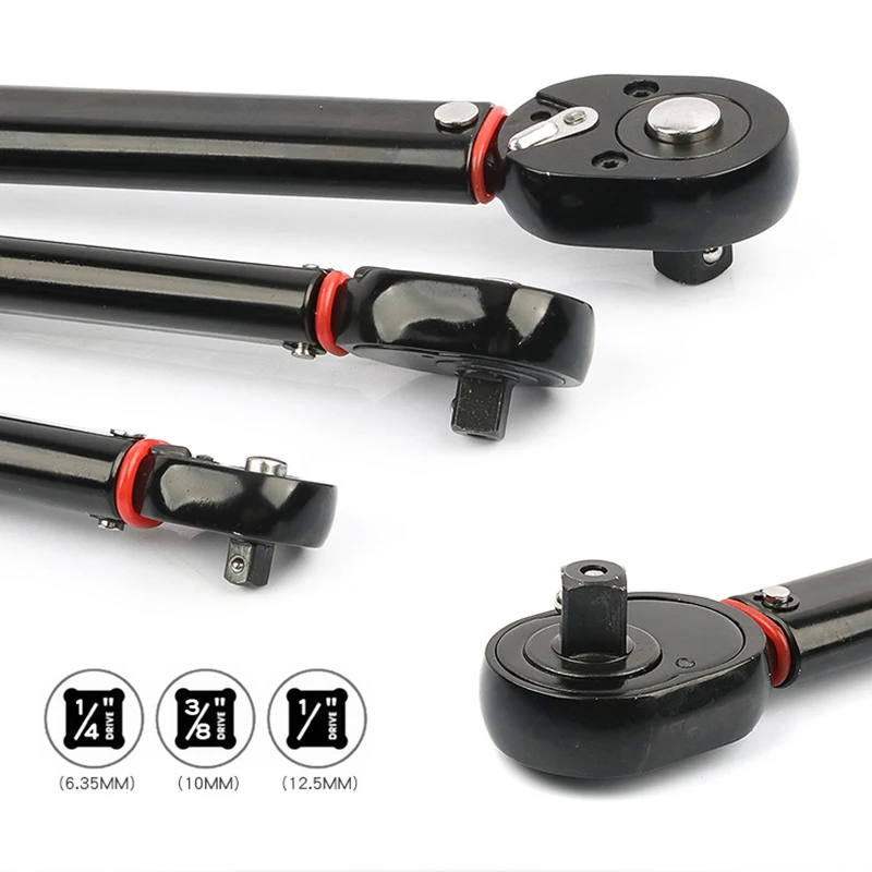 Гаечный ключ с трещоткой двусторонний регулируемый крутящий момент ручной