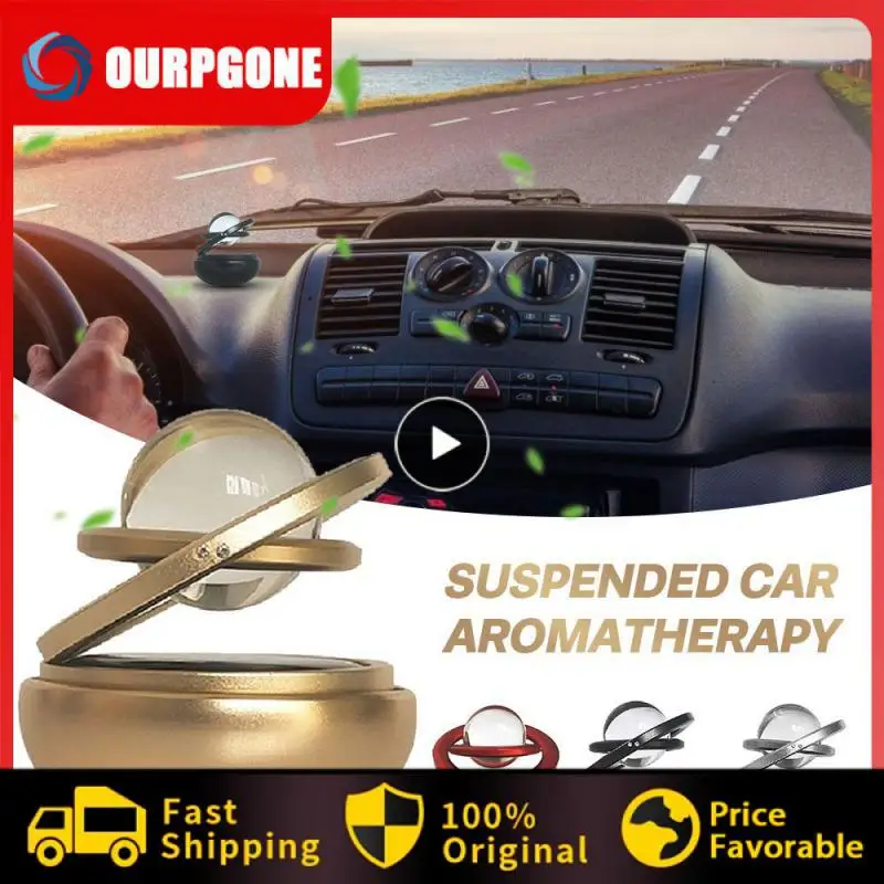 

Car Aromatherapy Car Home Interplanetary Solar Suspension Decoration Double Ring Rotary Car Aromatherapy Air Freshener