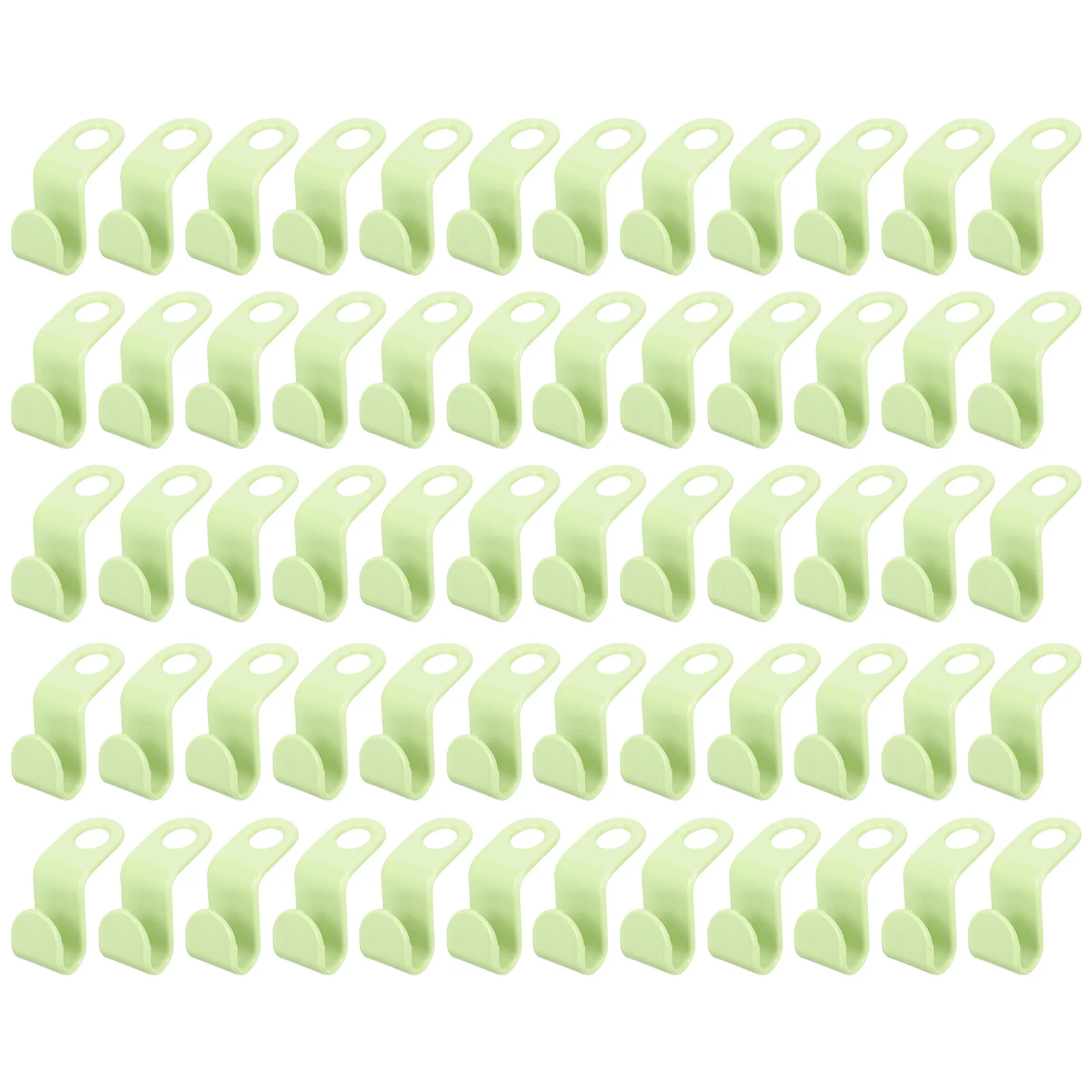 

60pcs Plastic Cascading Hanger Hooks Space Saving Hanger Extender Hook for Closet