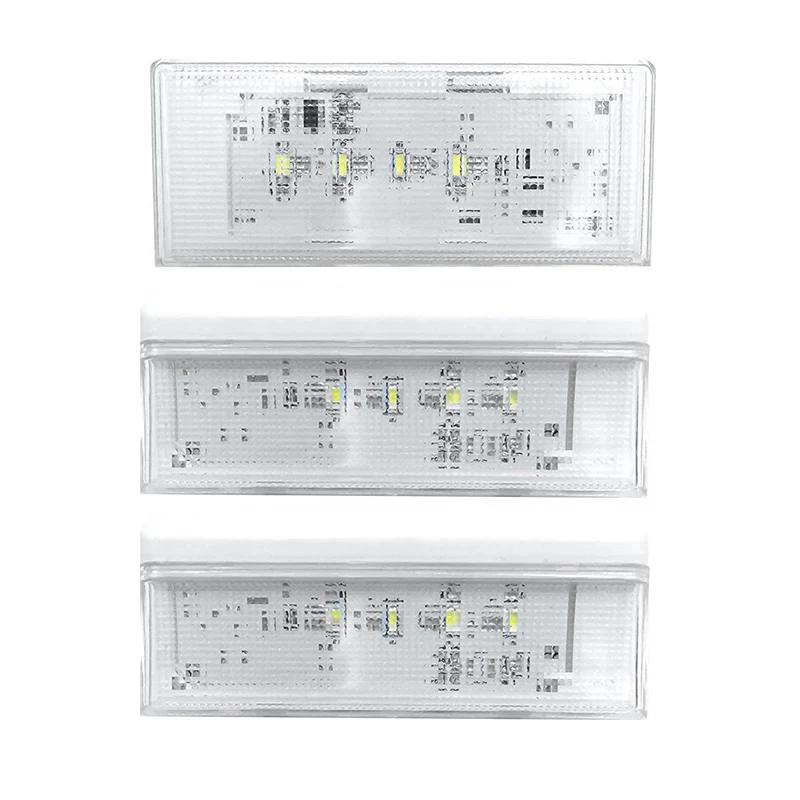 

HOT! 2 Pcs W10515057 & 1 Pc W10515058 LED Light Set With Tapered Lens And Bezel For Whirlpool Kenmore Maytag Kitchenaid