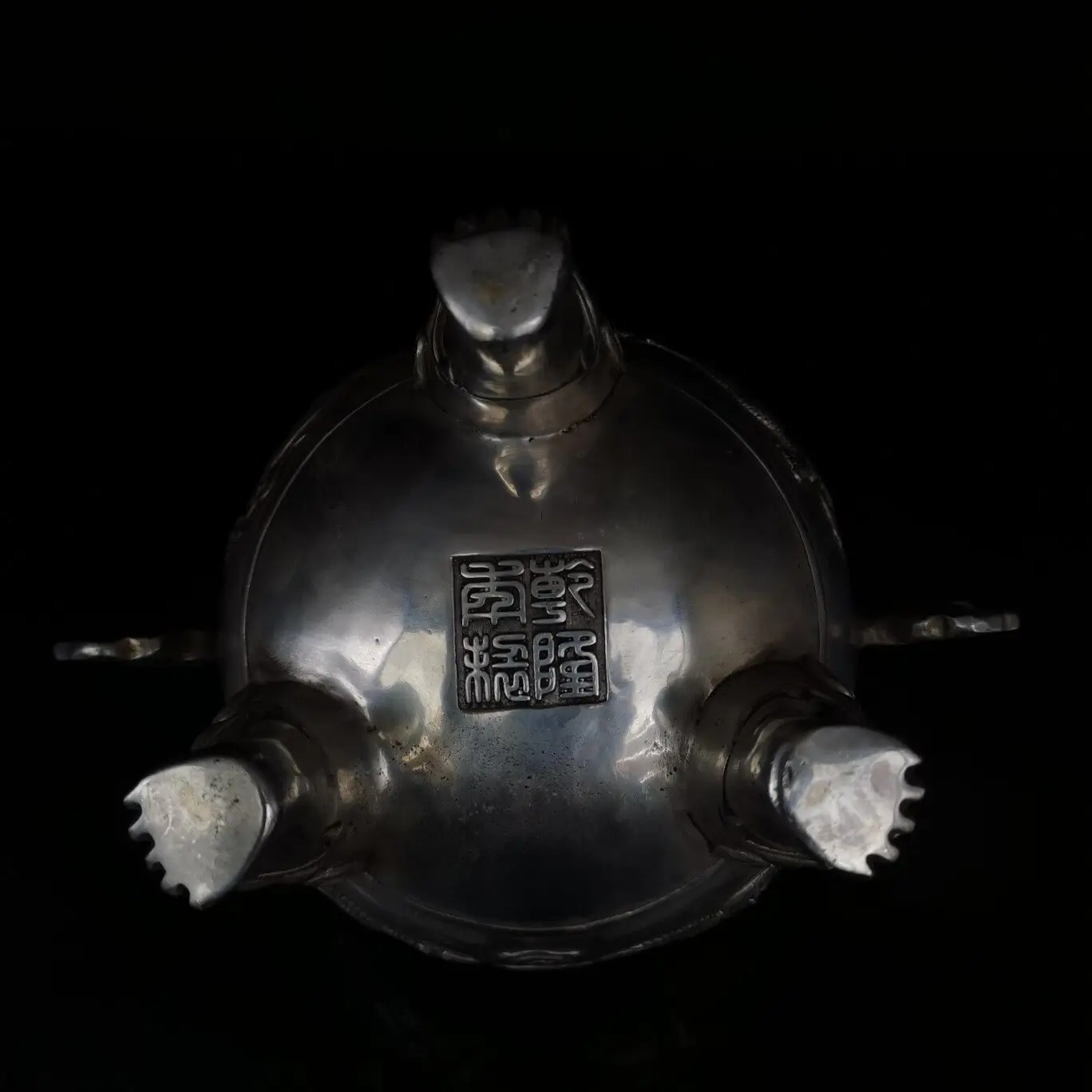 Бронзовый антиквариат белый медный Дракон и Феникс курильница коллекция поделок