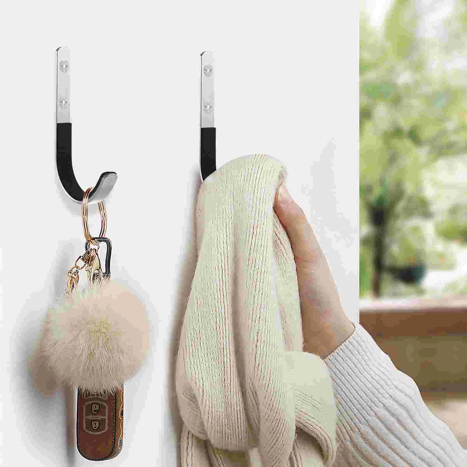 2 пары крючков из нержавеющей стали вешалки для одежды гаражная настенная