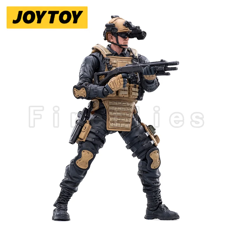 

1/18 JOYTOY 3.75inch Action Figure People's Armed Police PAP Special Forces Rifleman Anime Model Toy Free Shipping