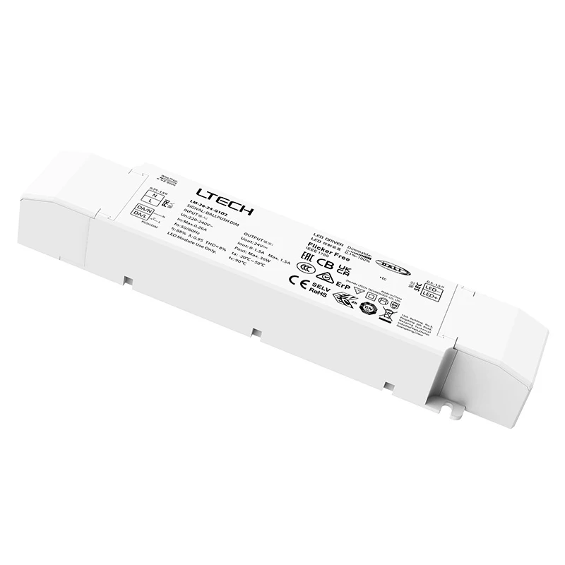 LTECH новый драйвер с регулировкой яркости DALI, Φ DC 12V 3A 24V 1.5A 36W выход; Кнопка освещения (art.: 3920b975467be) - 3920b975467be