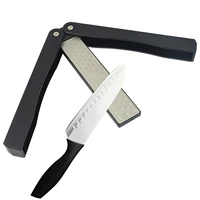 400 600 grit outdoor folding sharper double sided diamond whetstone widely used portable sharpening tool for knife sharpening