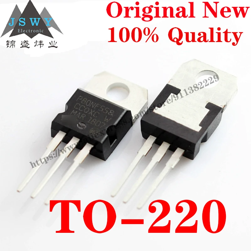 10 шт. STP80NF55 STP80PF55 STP85N3LH5 STP120NF10 STP140NF75 STW9N150 Транзистор MOSFET ic чип для PCB arduino Бесплатная
