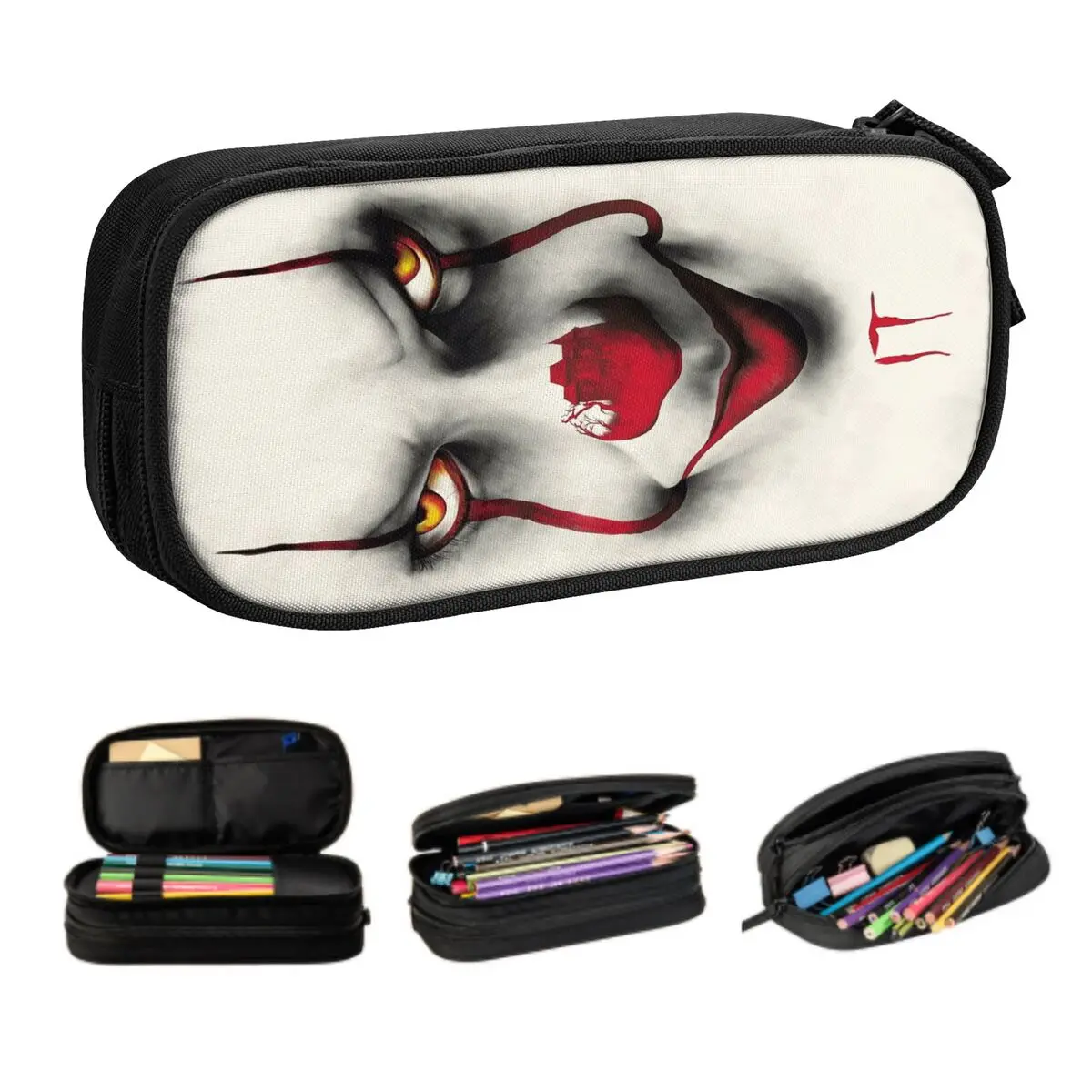 Милый карандаш в стиле Хэллоуина страшный персонаж фильма злого клоуна большой