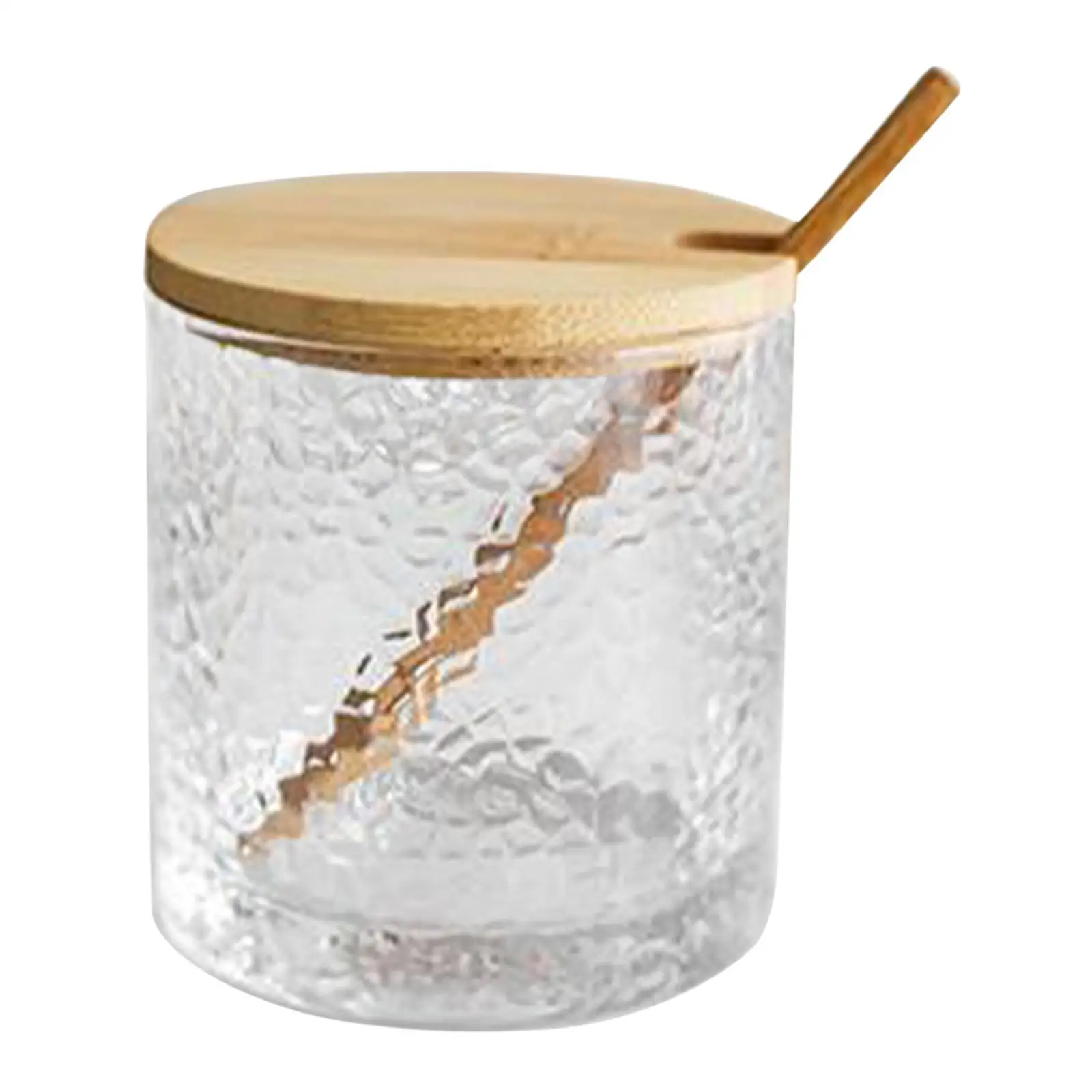 

Glass Spice Jar with Wood Lid 280mlPepper Seasoning Organizer Spice Bottle for Coffee Salt Sugar Seasoning