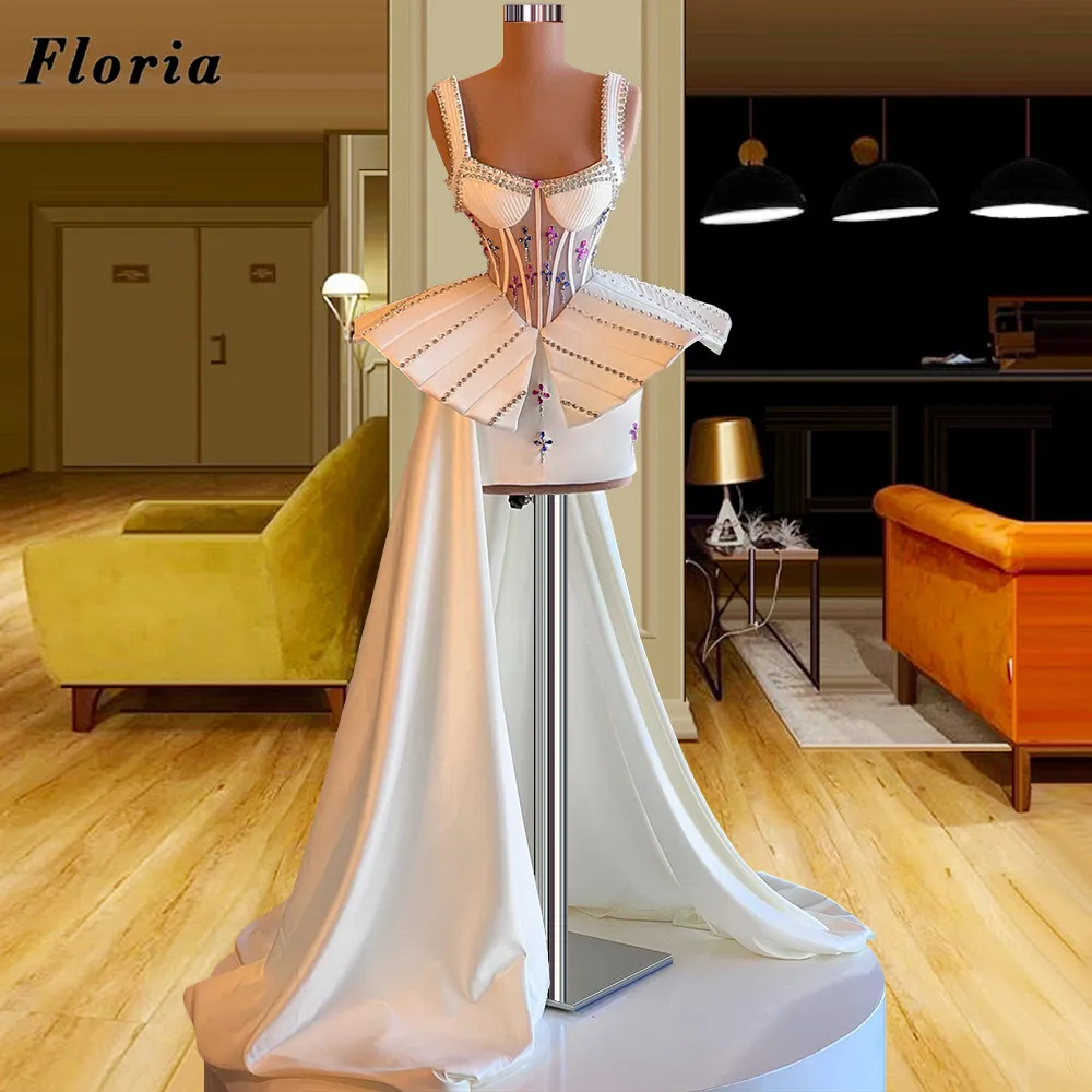 

Женское коктейльное платье Floria, элегантное белое платье с разрезом под заказ для выпускного вечера