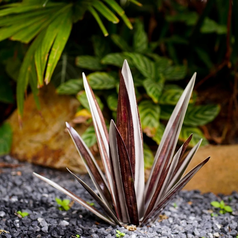 Большая деревенская скульптура деревенские металлические растения Agave для