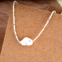 2022 newest baroque pearl bead necklace pendant classic simple elegant fashion charm jewelry women wholesale