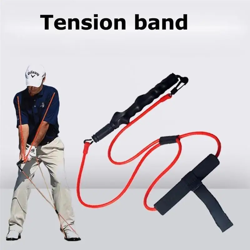 

1pc Golf Swing Tension Belt Exercise Band Strength Trainer Action Supplies Golf Club Correction Strong Device for Beginner