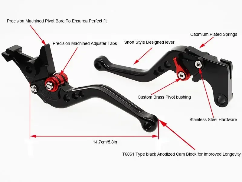 Фото Для Yamaha FJ-09 MT-09 Tracer 2015-2020 комплект тормозных рычагов сцепления №3