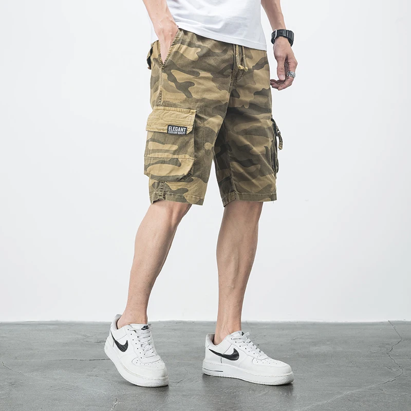 

Mens Cargo Shorts Men Summer Camouflage Side Pockets Hip Hop Japanese Streetwear Harajuku Male Pants Casual Shorts for Men MEN