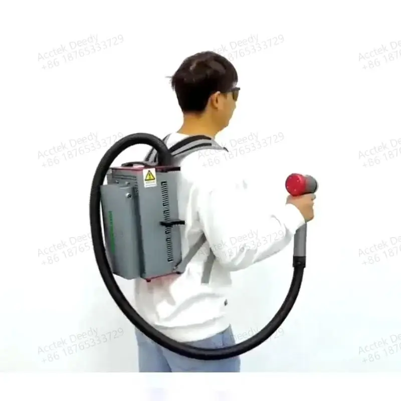 

Pulse Laser Cleaning Machine Backpack Compact Portable for Rust Paint Peeling Oxide Removal 100W 200W