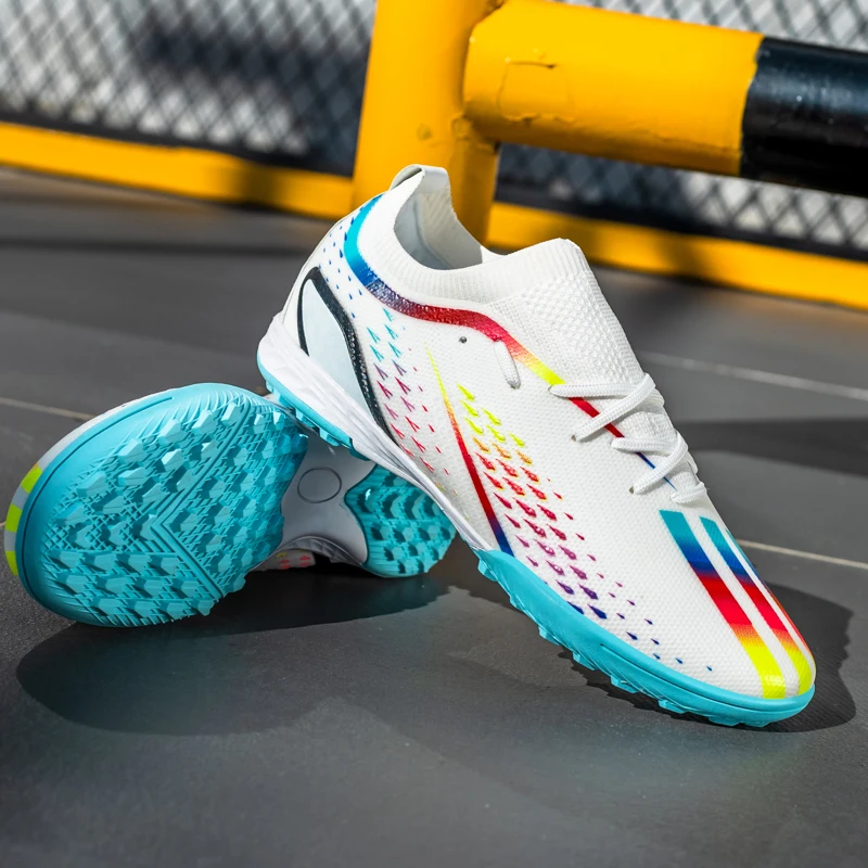 Football Shoes For Men Outdoor High-quality Breathable High-top Soccer Shoes Child Boy TF/FG Football Sports Boots