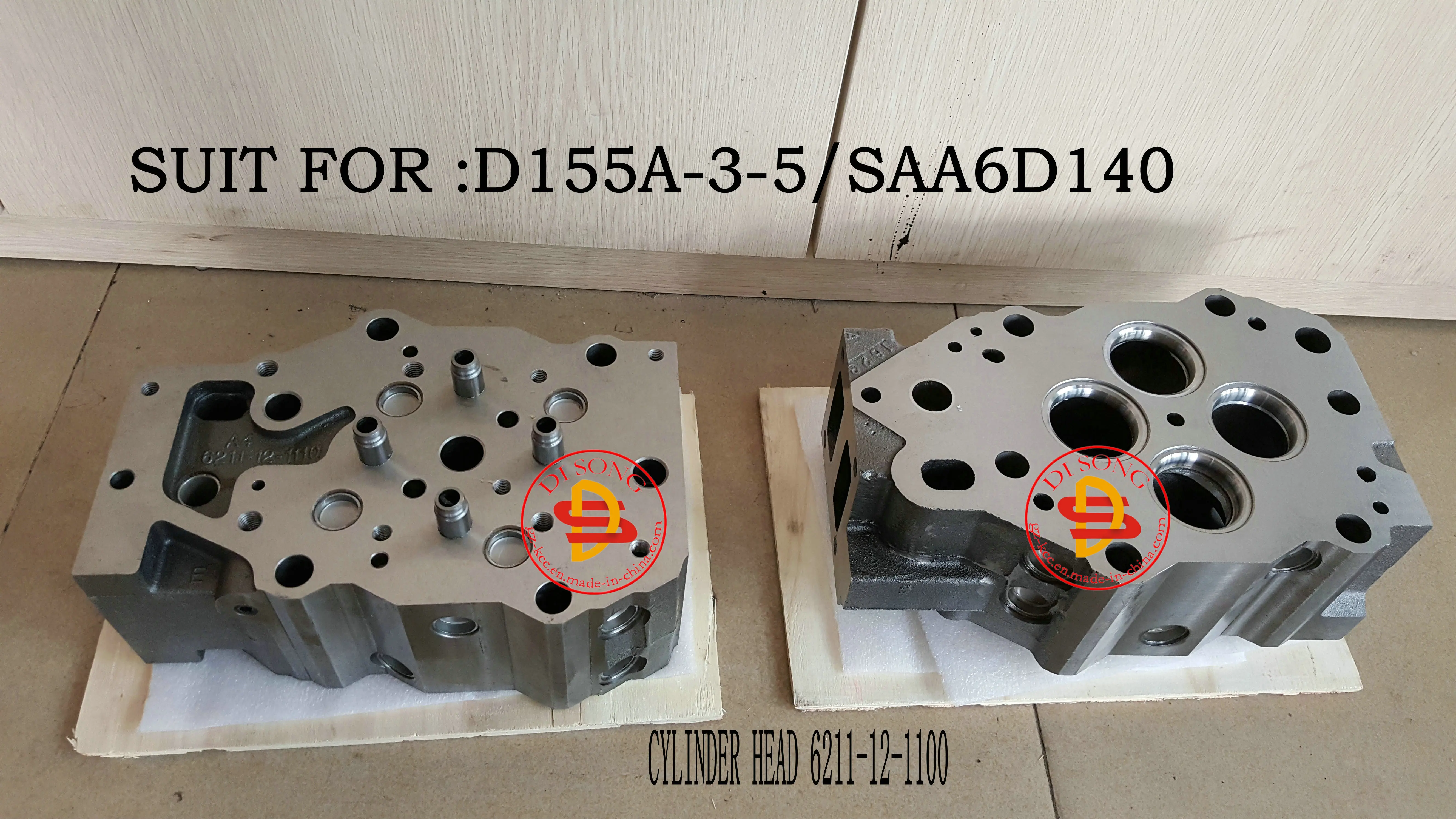 Головка блока цилиндров двигателя 6211-12-1100 для BUILDOZER D155A-3 ENGINE S6D140