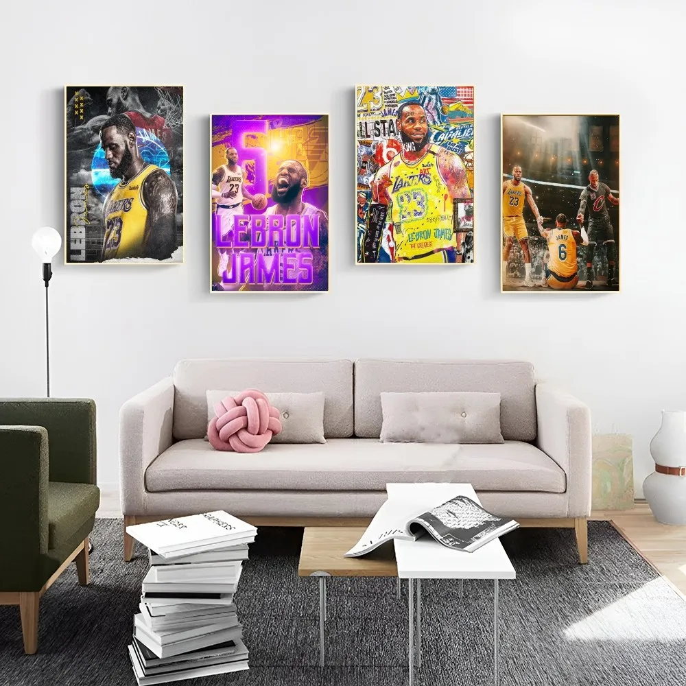 Pop Lebron James Basketball Классический Водонепроницаемый Постер Hd Качество Настенный